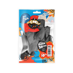 Fun Balloons 10in Black [20pcs x 1pkt]