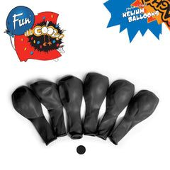 Fun Balloons 10in Black [20pcs x 1pkt]