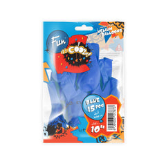 Fun Balloons 10in Blue [15pcs x 1pkt]