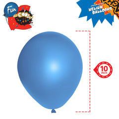 Fun Balloons 10in Blue [15pcs x 1pkt]