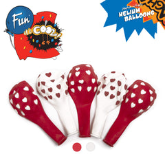 Fun Balloons 12in - Heart Design [20pcs x 1pkt]