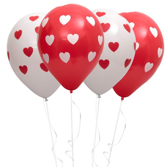 Fun® Balloons 12in - Heart Design [20pcs x 1pkt]