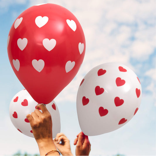 Fun® Balloons 12in - Heart Design [20pcs x 1pkt]