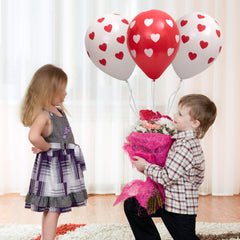 Fun Balloons 12in - Heart Design [20pcs x 1pkt]