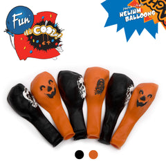 Fun Helium  Balloon Balck and Orange 10in - Halloween [P:20pcsx1pkt]