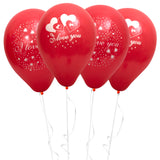 Fun® Helium Balloon 10inch - I Love You Red Pack of 15