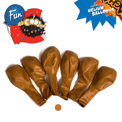 Fun Balloons 10in Metallic Golden [15pcs x 1pkt]