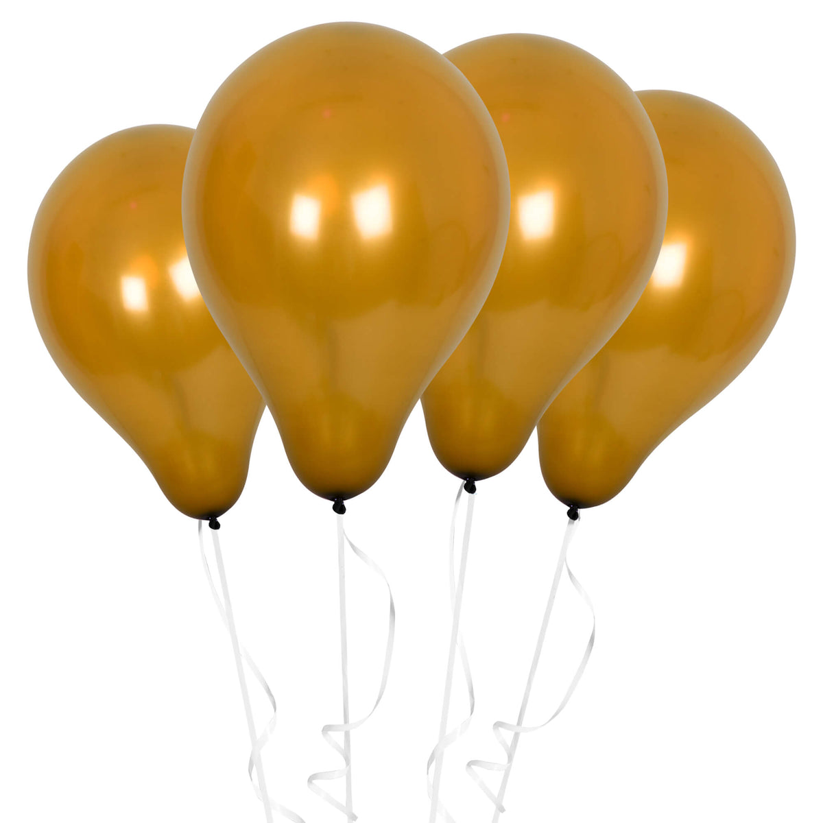 Fun Balloons 10in Metallic Golden [15pcs x 1pkt]