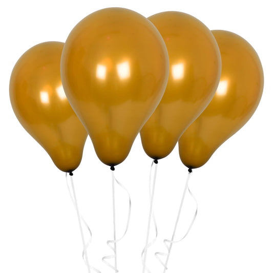 Fun® Balloons 10in Metallic Golden [15pcs x 1pkt]
