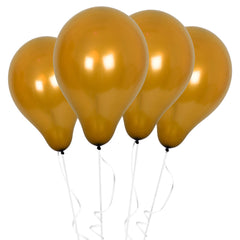 Fun Balloons 10in Metallic Golden [15pcs x 1pkt]