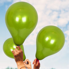 Fun Helium Balloon 10in - Metallic Light Green [P:15pcsx1pkt]