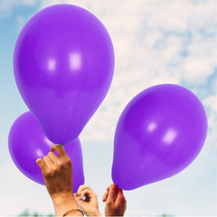 Fun Helium Balloon 10in - Metallic Purple [P:15pcsx1pkt]