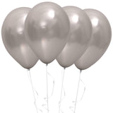 Fun® Helium Balloon 10inch - Metallic Silver Pack of 15