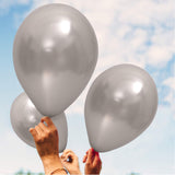 Fun® Helium Balloon 10inch - Metallic Silver Pack of 15