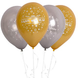 Fun® Balloon 10inch - Happy New Year Pack of 20
