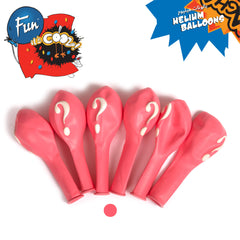 Fun Helium BalloonPink Color 10in - Question Mark White color [P:15pcsx1pkt]