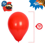 Fun® Helium Balloon 10inch - Red Pack of 20