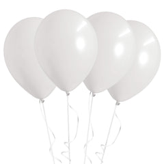 Fun Balloons 10in White [20pcs x 1pkt]