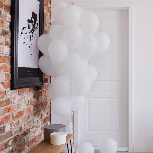 Fun® Balloons 10in White [20pcs x 1pkt]