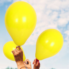 Fun Helium Balloon 10in - Yellow [P:20pcsx1pkt]
