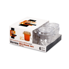 Fun Verrine Mini Round Jars with Lids 60ml [6pcs x 1pkt]