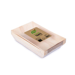 Fun Wooden Trays 210x130x28mm [5pcs x 1pkt]