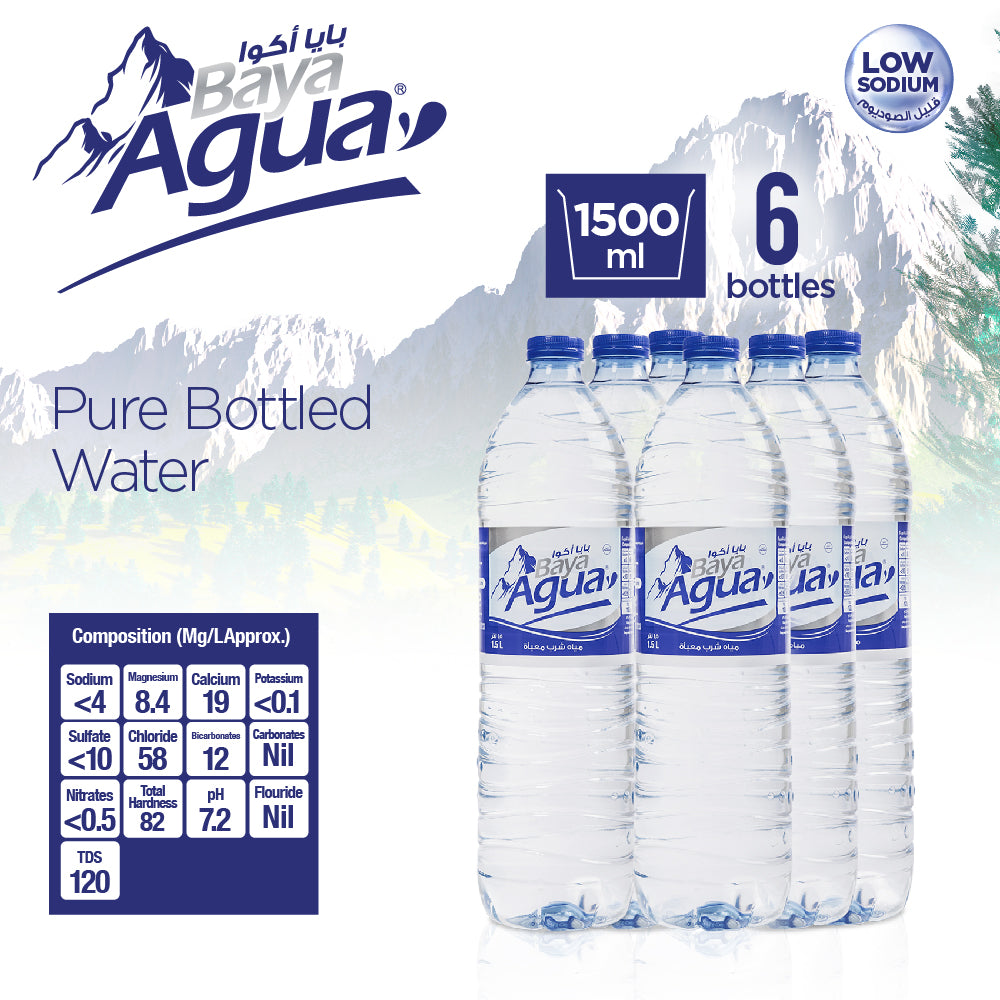 Baya Agua® Drinking Water 1.5 litre pack of 6