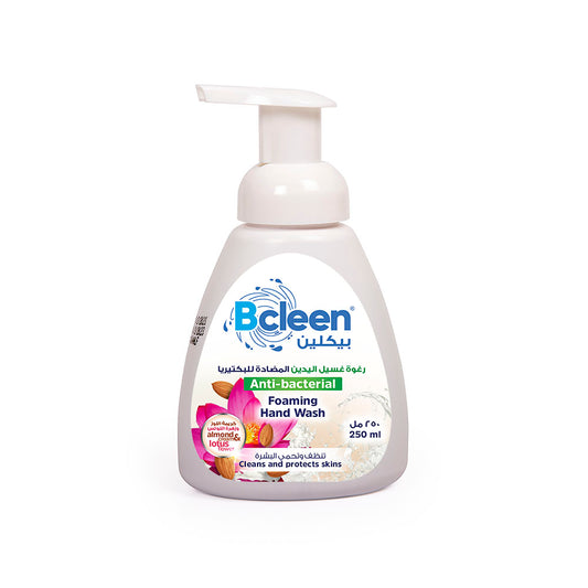 Bcleen® Antibacterial Foaming Hand Wash Almond Cream and Lotus flower Scent 250ml [1pc]