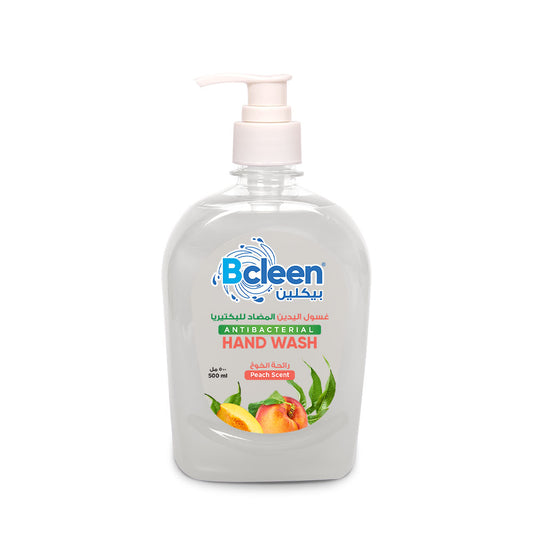 Bcleen® Antibacterial Hand Wash with Moisturizer Peach Scent 500ml [1pc]