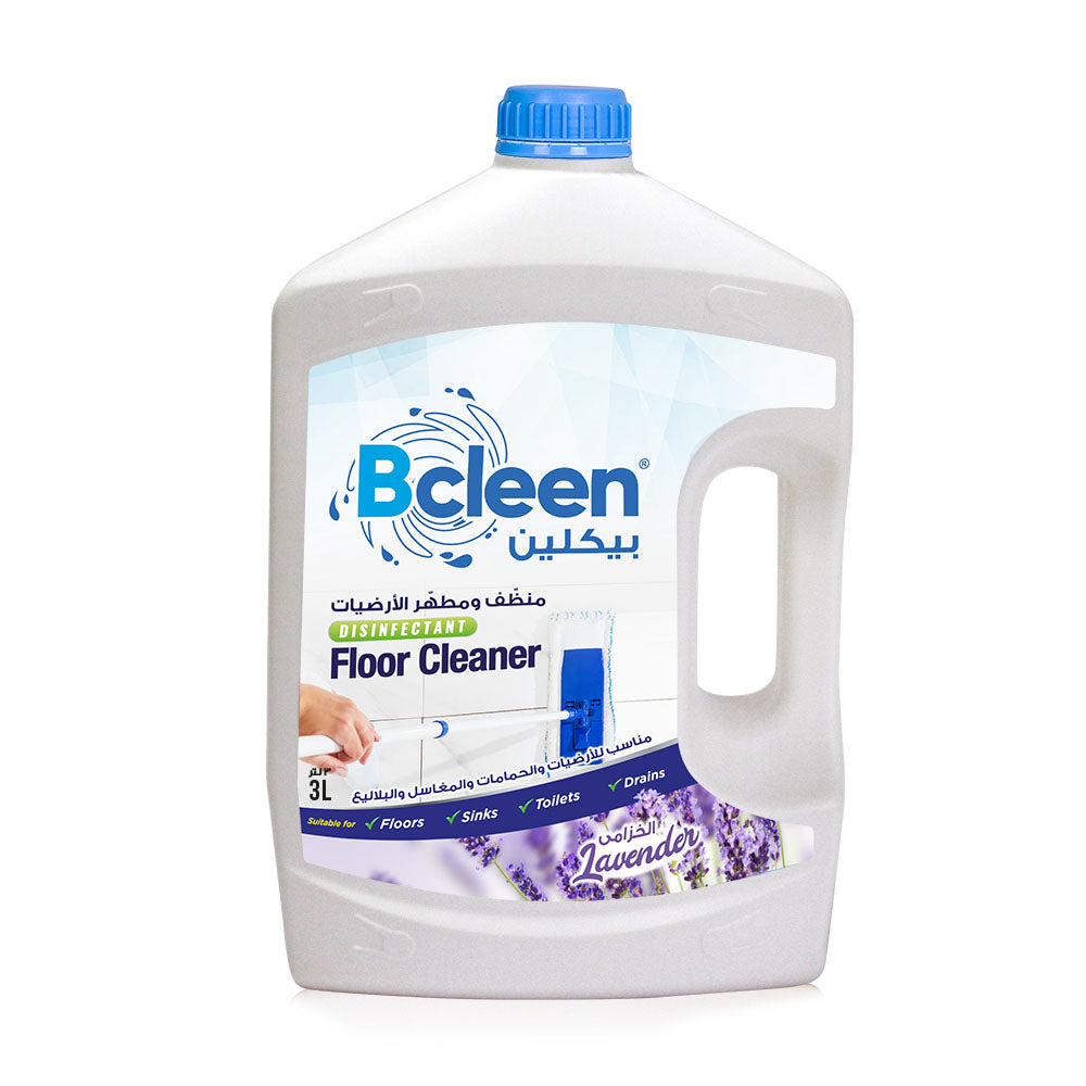 Bcleen Disinfectant Floor Cleaner Lavender Scent 3L [1Pc]