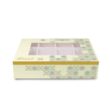 Fun® Ramadan Style Printed Gift Box 12-compartment with Window 33x24.6x8cm - Golden