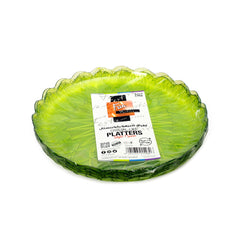Fun Crystal Like Platters Olive 27cm Pack of 5