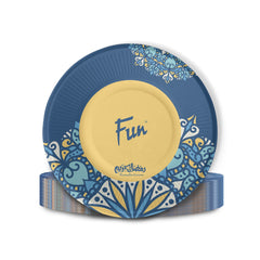 Fun Blue Paper Plates 9in -Ramadan Style [10pcs x 1pkt]