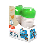 Fun® HD Paper Cups with Sleeves and Olive Lid - 16oz Pack of 10