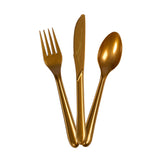 Fun® Ramadan Style HD Cutlery Set (Spoon+Fork+Knife) Golden - Pack of 18