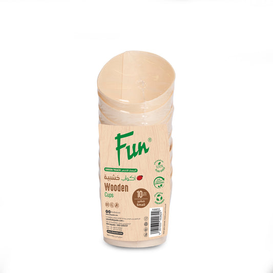 Fun® Wooden Fries Cup Poplar Small 10 Pcs