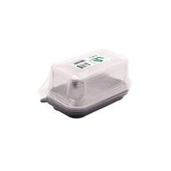 Fun® Plastic Clear Container 199x121x60mm with Flat PET Lids [5pcs x 1pkt]