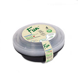 Fun® Bio'd Black Round Container with Clear Lid -16oz Pack of 4