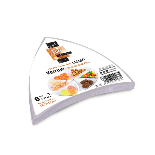 Fun® Verrine Triangular Dish Plates [6pcs x 1pkt]