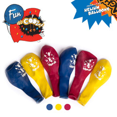 Fun Helium Blue, Yellow and Pink Balloon 10in - Congratulations (Arabic) [P:15pcsx1pkt]