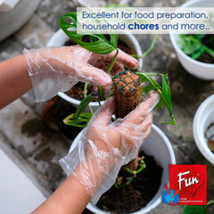 Fun Clear P.E. Gloves [100pcs x 1pkt]