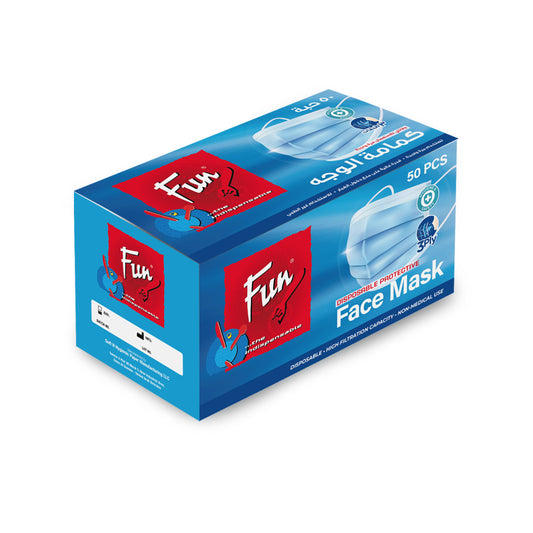 Fun® 3-Ply Nonwoven Blue Masks [50pcs x 1pkt]