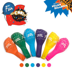 Fun Helium Balloon 12in - Happy Birthday Assorted (in Arabic) [P:20pcsx1pkt]