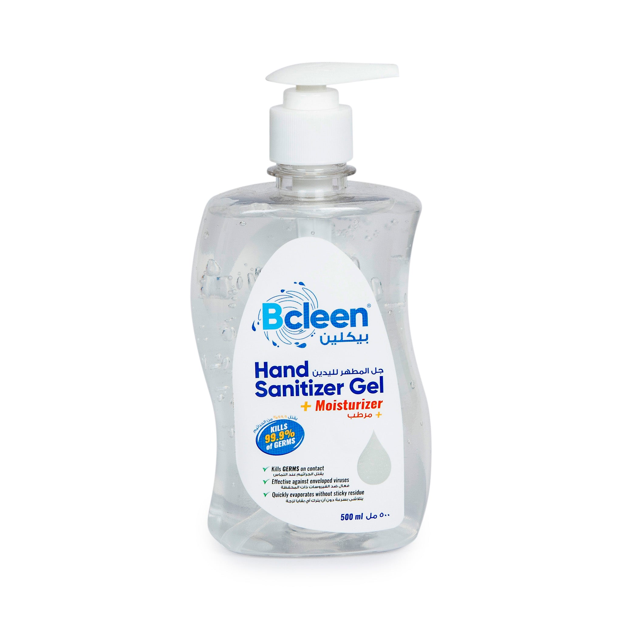 Bcleen® Hand Sanitizer Gel with 70% Ethyl Alcohol, 500 ml Pump Bottle