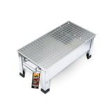 Baya Nar Silver BBQ Grill with Stand 48cm (Pack of 1)