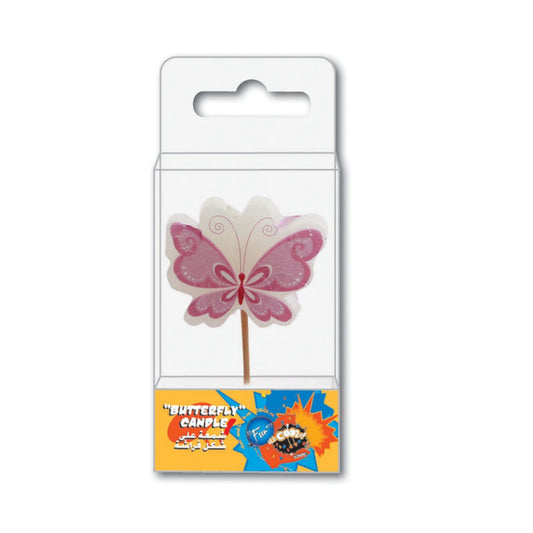 Fun® Birthday Candles - Butterfly Design [1pc]