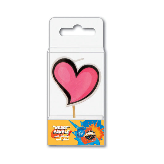 Fun® Birthday Candles - Heart Design [1pc]
