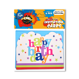 Fun® Its Cool Invitation Card 14.5*11 6pcs Happy Birthday