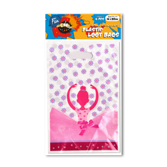 Fun Plastic Loot Bags 16*25cm - Ballerina Design [6pcs x 1pkt]
