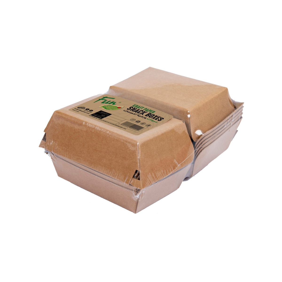 Fun Kraft Paper Boxes 140x90x80ةm [6pcs x 1pkt]